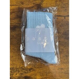 Cj Hendry Pastel Kid Socks Salon 94 Light Blue Heart Art Merchandise New